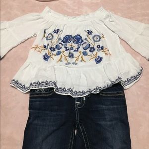 ❌Womens Boho Peasant Top XS❌